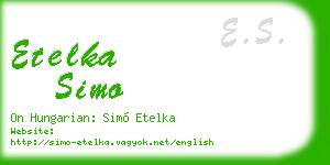 etelka simo business card