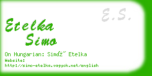 etelka simo business card